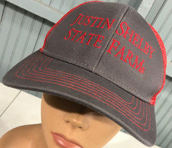 Justin Shelby State Farm Insurance Mesh Trucker Snapback Baseball Cap Hat  - £12.20 GBP
