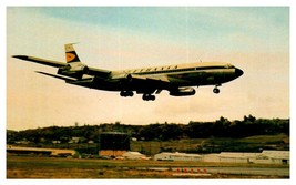 Lufthansa German Airlines Boeing 707 330C at boeing Field 1965 irplane Postcard - £18.50 GBP