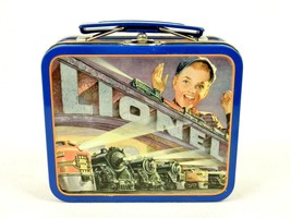 Lionel Trains Mini Metal Lunch Box, 1998, Series #1, Boy Conductor, Train Bridge - £11.78 GBP