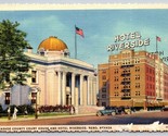 Washoe County Court House and Hotel Reno Nevada NV Linen Postcard K12 - $2.92