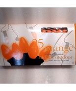 Seasonal Specialties Ceramic Orange string lights 25 C7 Halloween holida... - $13.00