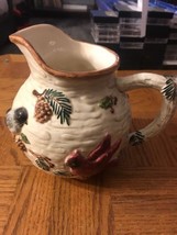 Sonoma Knollwood Ceramic Pitcher with bird decor; excellent condition-SH... - $108.45