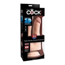 King Cock Plus Triple Density Double Penetrator 9.5 in. Realistic Dildo Beige - £64.71 GBP