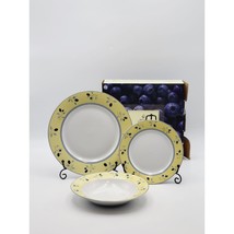 Royal Doulton Blueberry Complete Dining Set Dinner &amp; Salad Plate w/ Soup... - $37.39