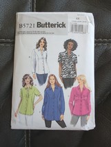 Butterick Sewing Pattern B5721 Women's Shirt Large Sizes 26-32 Uncut 48-54" - $14.24