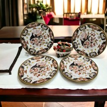 Antique Royal Crown Derby King&#39;s Of Old Japan 383 Pattern Dinner Plates 4 Pieces - £406.71 GBP