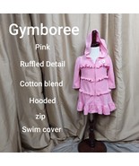 Gymboree Pink Ruffled Detail Zip Hooded Swim Cover Size 6- 12 Months - £6.02 GBP