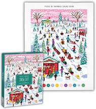 Michael Storrings Snow Day DIY Paint Number Kit with Stunning Snow Day Sledding  - £29.86 GBP