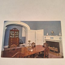 Postcard Monticello Home Of Thomas Jefferson Dining Room VA Chrome Unposted - £5.53 GBP
