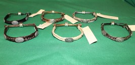 Equine Braided Horse Hair Bracelet Head Concho Adjustable - Cowboy Collectibles  - $16.00