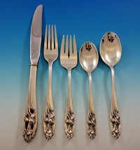 Silver Iris by International Sterling Silver Flatware Set for 12 Service 65 pcs - £3,679.83 GBP