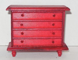 Dollhouse 3&quot; Red Dresser - £7.54 GBP