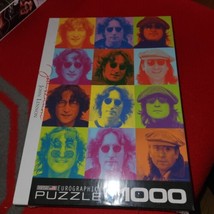 New Factory Sealed John Lennon Portraits Eurographics 1000 Pcs Jigsaw Puzzle - £15.66 GBP