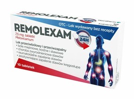 Remolexam 7.5 mg pain reliever and anti-inflammatory, 10 tablets - $19.00