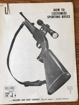 1970 Williams Gun Sight Company Guide To Customizing  Sporting Rifles - $133.92 MXN