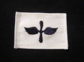 USN  AVIATION MACHINIST&#39;S MATE  AD STRIKER RATING INSIGNIA  BLUE ON WHIT... - $4.75