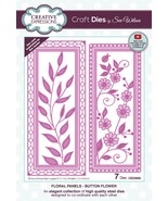 Creative Expressions Craft Dies Floral Panel Collection Button Flower Su... - $27.99