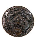 Faux Bronze Triquetra Three Hares Wheel Cycles Of Life Shield Wicca Wall... - $67.90 CAD