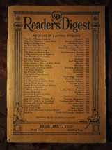 Readers Digest February 1930 Clarence Darrow Hetty Green Robert Benchley - £21.96 GBP