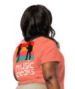 Women’s Organic Ribbed Neck T-Shirt – When Words Fail (Back Print) Fiesta - $75.21 CAD