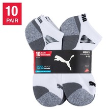 PUMA Men&#39;s No Show Sock, White ,  10-pair - £22.12 GBP