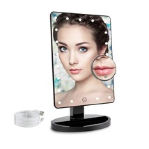 Cosmirror Lighted Makeup Vanity Mirror With 10X Magnifying Mirror, 21 Led - $745.22 MXN