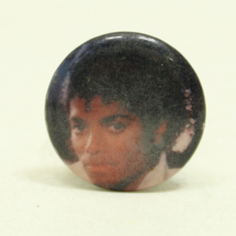 Vintage MICHAEL JACKSON Thriller Album Cover Pin Button 1.25&quot; Badge Pinback - £6.11 GBP