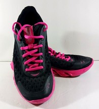 Girls Under Armour Athletic Shoes Hspine Neon Pink /BLACK Size 4.5Y 1238271-001 - £13.61 GBP