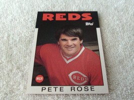 1986 Topps # 741 Pete Rose Reds Manager Gem Mint !! - £47.20 GBP