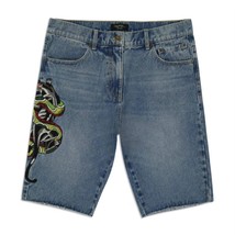 Ed Hardy men&#39;s panther snake denim skater short Medium Vintage - $102.00