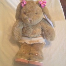 Easter Vintage Build A Bear bunny rabbit bundle skirt sandals 18 in brown   - £20.53 GBP