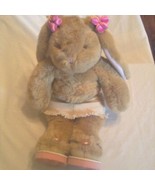 Easter Vintage Build A Bear bunny rabbit bundle skirt sandals 18 in brown   - £20.44 GBP