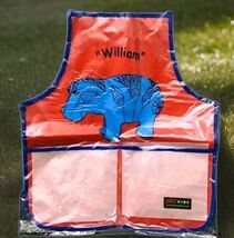 Metropolitan Museum of Art METKIDS Blue William Hippo RED Smock Rare HTF - $247.50