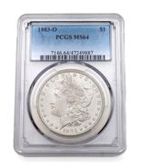 1883-O Argent Morgan Dollar Classé Par PCGS Comme MS-64 ! Beau Blanc Cou... - $4,234.55 MXN