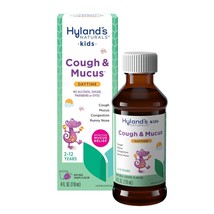 Hyland&#39;s Kids Daytime Cough Syrup and Mucus Relief, Kids Medicine for Ag... - $10.18 CAD