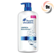 9x Bottles Head & Shoulders Limpieza Renovadora Renewing Cleanse Shampoo | 1L - $119.04