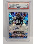 2020 Prizm Chad Johnson Blue Ice Flashback AUTO #27/50 PSA 9 Bengals - $1,824.23 MXN