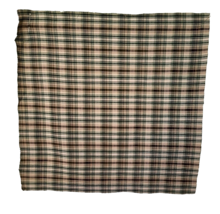 21x22 inch Green&amp; Tan Plaid Fabric Hobby Lobby New Cotton Crafts Quilt Sewing - £4.67 GBP