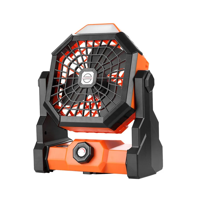 Rechargeable Adjustable Speed Lantern Camping Fan Built-In Power Display With - £44.72 GBP