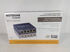 Netgear Prosafe 5 Port Gigabit Desktop Switch Model GS105 - £17.55 GBP