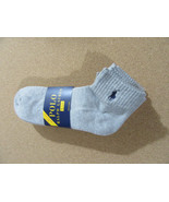 Polo Ralph Lauren Mens Quarter Crew Athletic Socks Grey 4 pack - $28.70 CAD