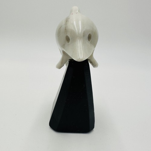 Alabaster Dolphin Figurine Made In Italy Hand Carved Stand White Home Decor Item image 9