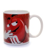 M &amp; M Character Ceramic Coffee Mug Cup Red &amp; Yellow Candy Licensed Produ... - $8.88