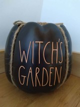 Rae Dunn Halloween Witch&#39;s Garden Black &amp; Orange Pumpkin Planter - £39.95 GBP