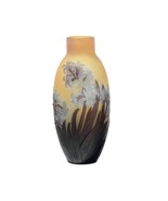 Galle vase . Decorated with hyacinths. End 1800. Authentic. Beautiful !! - $3,000.00