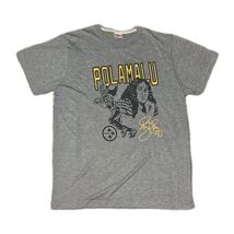 Homage Pittsburgh Steelers Troy Poluma Grey  T-Shirt Adult Sz Large  - €13,44 EUR