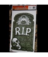 Graveyard Cemetery RIP TOMBSTONE SKULL Sticker Cling Decal Halloween Dec... - £3.11 GBP