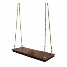 Handmade Ceiling Swing Love Seat Wooden With Metal Chain Patio &amp; Garden - £500.52 GBP