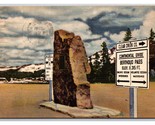Continental Divide Marker Berthoud Pass Colorado CO Linen Postcard Z2 - $1.93