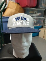 Otto Baseball Hat Gray/ Blue  Embroidered &quot;Hit Away” Snapback - $23.76